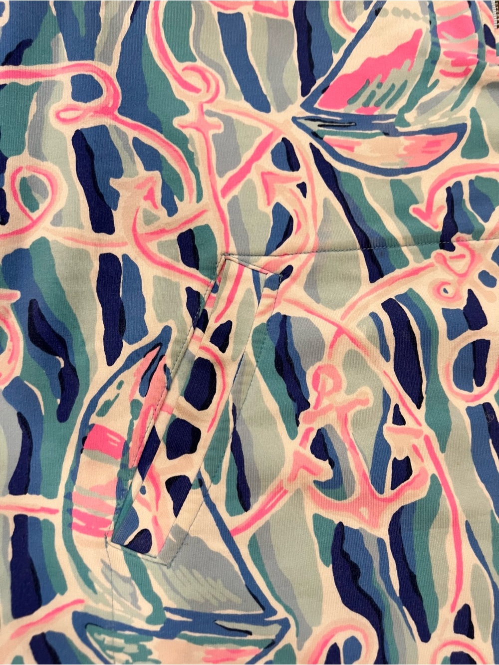 Lilly Pulitzer “Reel Nauti” Sailboat Print Skipper Popover - Picture 3 of 7